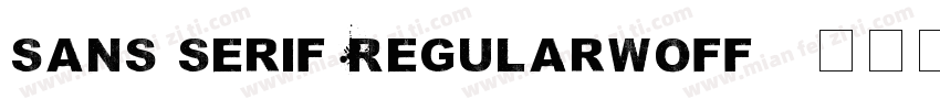 sans serif Regularwoff2字体转换